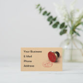 Geheimtipp-Briefmarke Visitenkarte (Stehend Vorderseite)