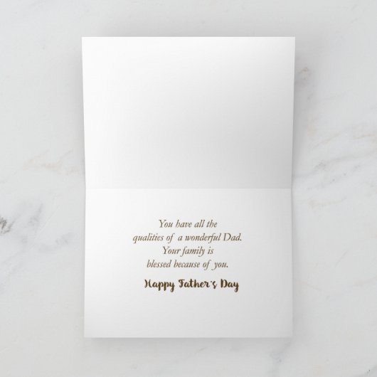 Geheimtipp Religiöse Vatertagsqualitäten Karte (Innenseite)