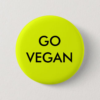 Gehen Abzeichen veganes Button