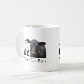 Gehen Angus schwarzes Kaffeetasse (Vorderseite Links)