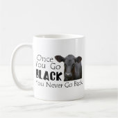 Gehen Angus schwarzes Kaffeetasse (Links)