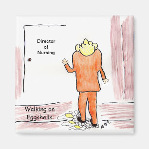 Gehen auf Ei-Muscheln Magnet