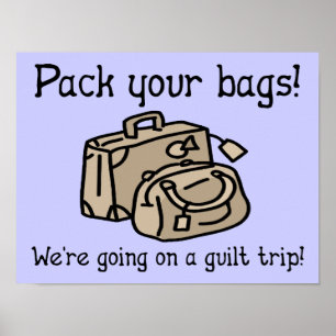 Gehen auf ein Gewissen-lustiges Plakat-Zeichen Poster