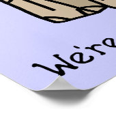 Gehen auf ein Gewissen-lustiges Plakat-Zeichen Poster (Ecke)