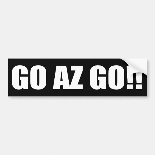 GEHEN AZ GEHEN! AUTOAUFKLEBER (Vorne)
