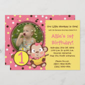 GEHEN BANANEN - kleines Affe-Party Einladungen (Vorne/Hinten)