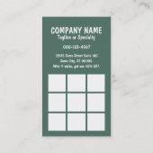 gehen das HundeBriefmarken-Karte bokeh Visitenkarte (Rückseite)