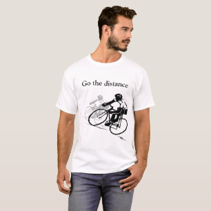 Gehen der Abstands-radfahrenT - Shirt