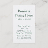 gehen der Hund Visitenkarte (Rückseite)