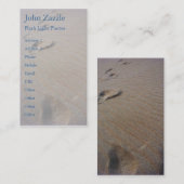 Gehen der Strand Visitenkarte (Vorne/Hinten)