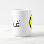 Gehen die Extralächeln-Tasse Kaffeetasse (Mittel)