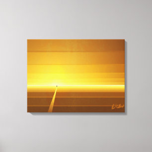 Gehen die Linie Leinwanddruck