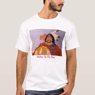 Gehen die rote Straße T-Shirt