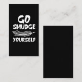 Gehen Feder-Geschenkidee des Fleck-sich - Visitenkarte (Vorne/Hinten)