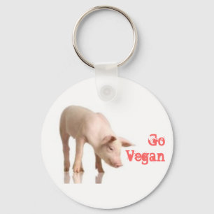 Gehen Ferkel veganes Schlüsselanhänger