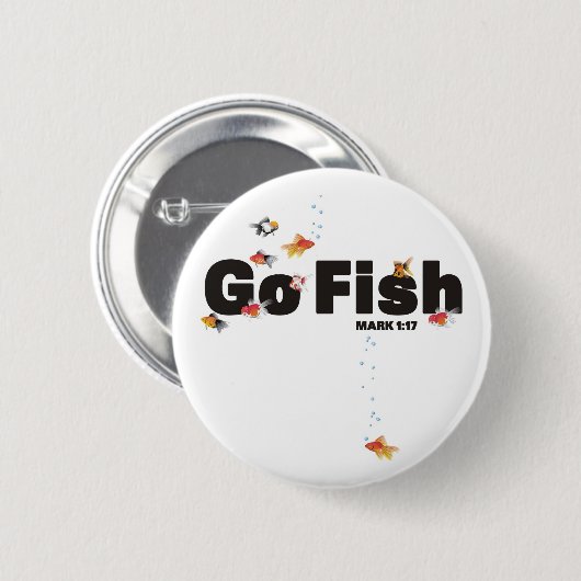 Gehen Fisch-Knopf Button (Vorne & Hinten)