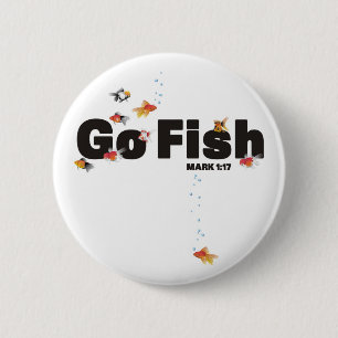 Gehen Fisch-Knopf Button