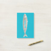 Gehen Fisch-Post-Itanmerkungen Post-it Klebezettel (Auf Schreibtisch)