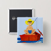 Gehen Fische Button (Vorne & Hinten)