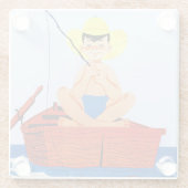 Gehen Fische Glasuntersetzer (Rückseite)