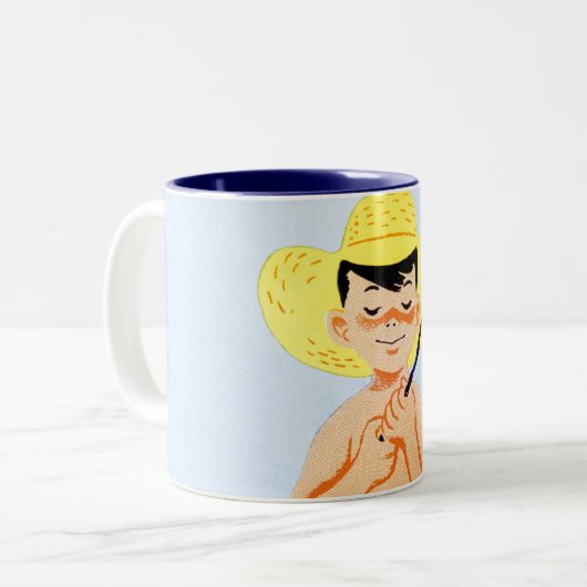 Gehen Fische Zweifarbige Tasse (Vorderseite Links)