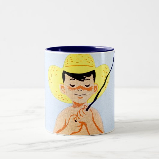 Gehen Fische Zweifarbige Tasse (Mittel)