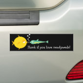 Gehen Fish_Deep Love_Honk wenn Sie Autoaufkleber (Auf Auto)