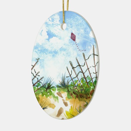 Gehen Fliege ein Drachen - Aquarell Keramik Ornament (Links)