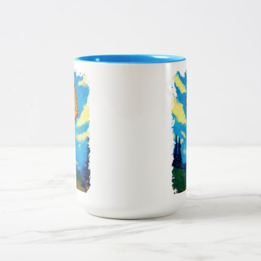 Gehen Fliege ein Drachen - Tasse (Mittel)