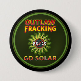 "GEHEN - geächtetes Fracking" Knopf SOLAR Button
