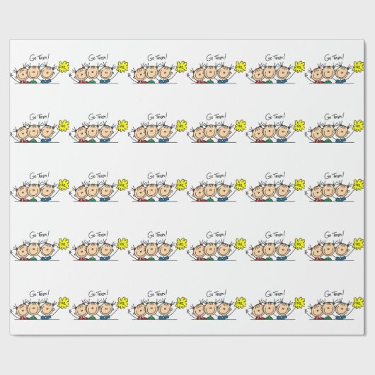 Gehen Geschenkpapier (Flach)