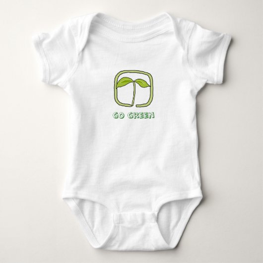 gehen Grün - Baby Strampler (Vorderseite)