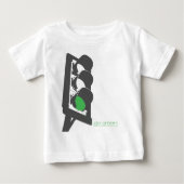 gehen Grün Baby T-shirt (Vorderseite)