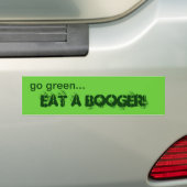 Gehen Grün essen einen Booger Autoaufkleber (Auf Auto)