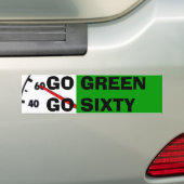 GEHEN GRÜN GEHEN SECHZIG AUTOAUFKLEBER (Auf Auto)