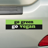 gehen Grün gehen vegan Autoaufkleber (Auf Auto)