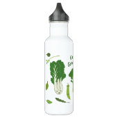Gehen Grün! Gesunde Veggies Edelstahlflasche (Links)