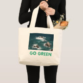 GEHEN GRÜN JUMBO STOFFBEUTEL (Vorderseite (Produkt))