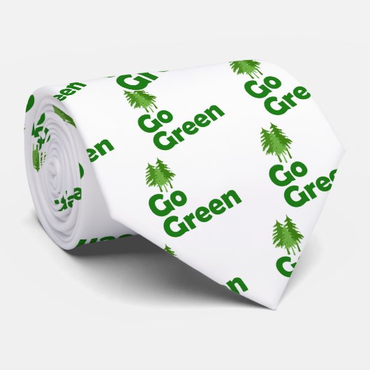 gehen Grün Krawatte (Gerollt)