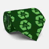 Gehen Grün recyceln Symbol-Geschenke Krawatte (Gerollt)