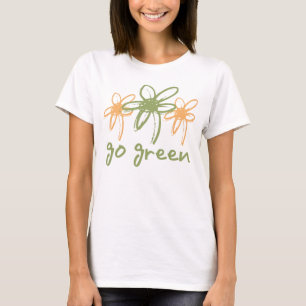 Gehen Grün - Spitze T-Shirt
