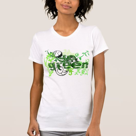 Gehen Grün T-Shirt (Vorderseite)