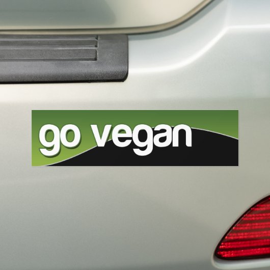 GEHEN - Grün VEGAN Autoaufkleber (Auf Auto)