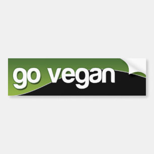 GEHEN - Grün VEGAN Autoaufkleber