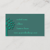 Gehen Grün Visitenkarte (Rückseite)