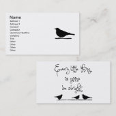 Gehen, gut zu sein visitenkarte (Vorne/Hinten)