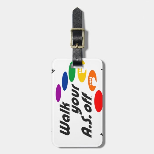 Gehen Ihr A.S. Off Gepäckanhänger (Vorderseite vertikal)