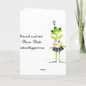 Gehen Ihre eigene Weise - Gruß-Karte Karte (Rückseite)