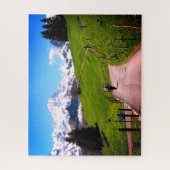 Gehen in die Schweizer Alpen Puzzle (Vertikal)