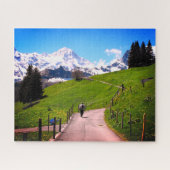 Gehen in die Schweizer Alpen Puzzle (Horizontal)